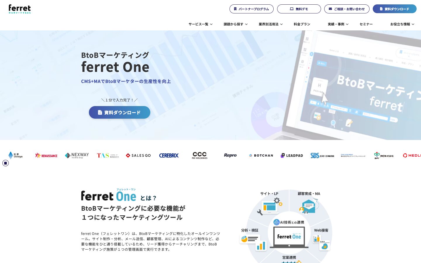 マーケティングツールferretのイメージ画像